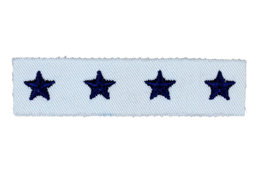 Sea Scout National/Regional Officer Rating on White Plastic Back