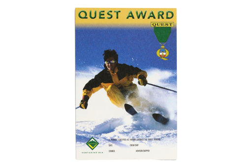 Venturing Quest Award Card 2003