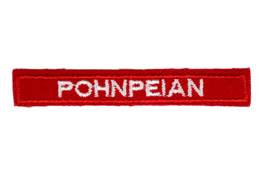 Pohnpeian Interpreter Strip Red — Eagle Peak Store