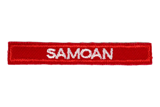 Samoan Interpreter Strip Red