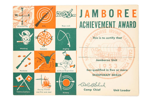 1953 NJ Jamboree Achievement Award