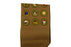 Merit Badge Sash 1930s-1940s Tan with 24 Tan Crimped Merit Badges