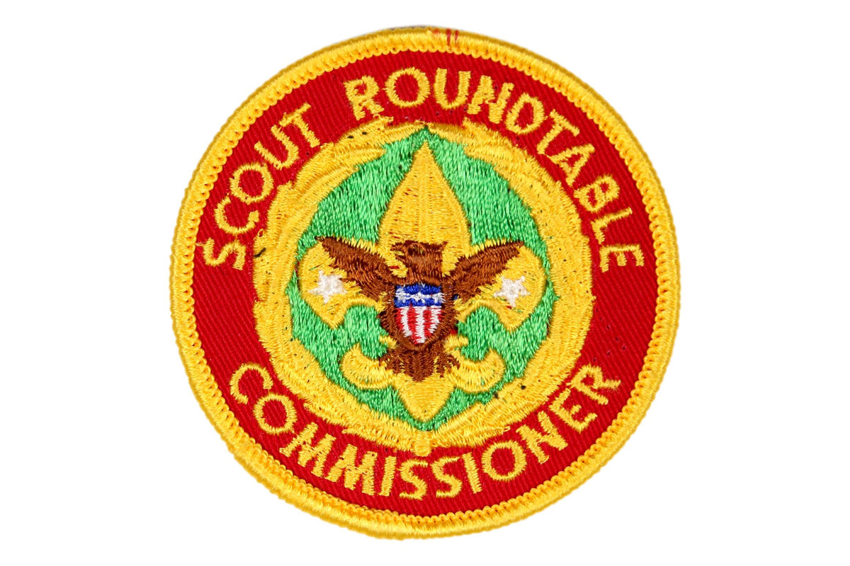 Scout Roundtable Commissioner Patch Clear Plastic Back — Eagle Peak Store
