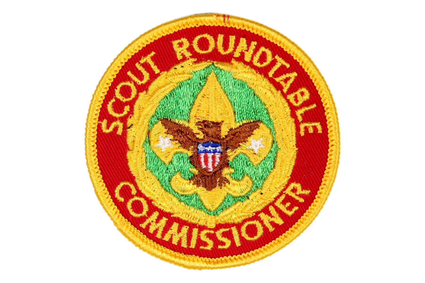 Scout Roundtable Commissioner Patch Clear Plastic Back