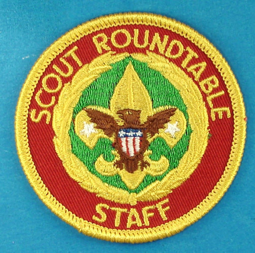 Scout Roundtable Staff Patch Clear Plastic Back