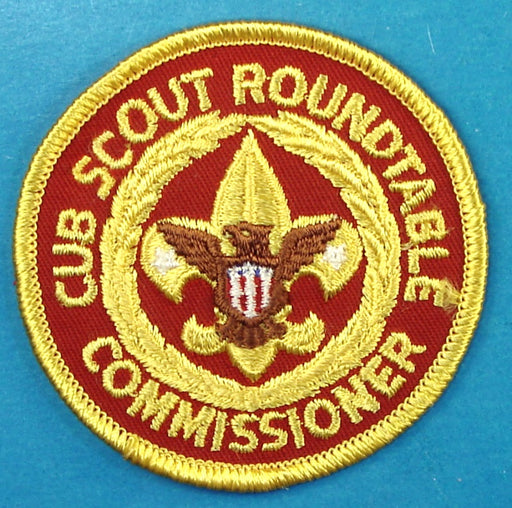 Cub Scout Roundtable Commissioner Patch Red Center