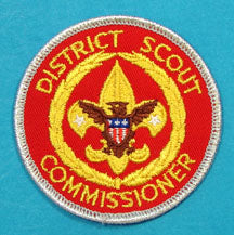 District Scout Commissioner Silver Mylar Border