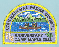 2004 Utah National Parks Council Camper Patch Lodge 508 Anniversary