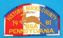 Bucks County JSP 1981 NJ RWB Border Pattern