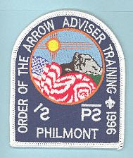 1996 Philmont OA Adviser Training Patch