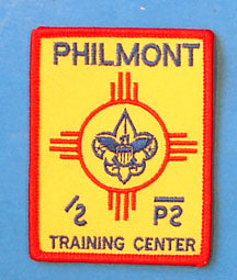Philmont Training Center Patch Rectangular Plastic/Gauze Back