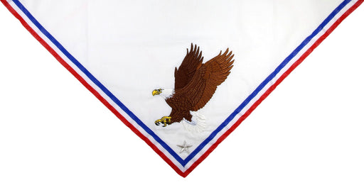 Custom Embroidered Neckerchief for Eagle Scout Mothers - Embroidered Eagle
