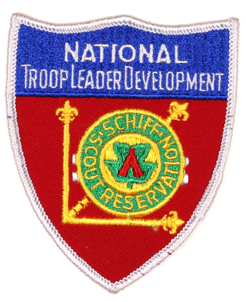Schiff Scout Reservation Patch National Troop Leader Development