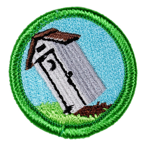 Outhouse Tipping Merit Badge