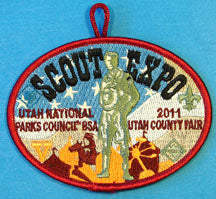 2011 Scout Expo Patch Maroon Border Utah National Parks Council