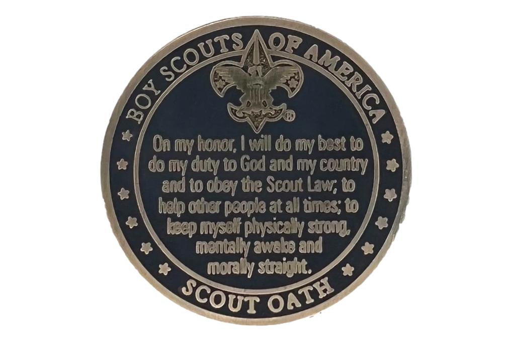 Scout Law and Oath Challenge Coin