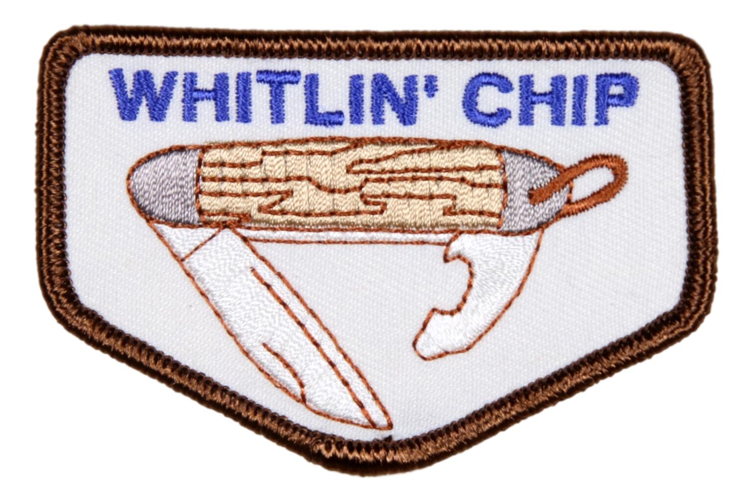 Whitlin' Chip Patch Large 3"