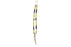 Necklace Deer Antler with Buffalo and Yellow Beads