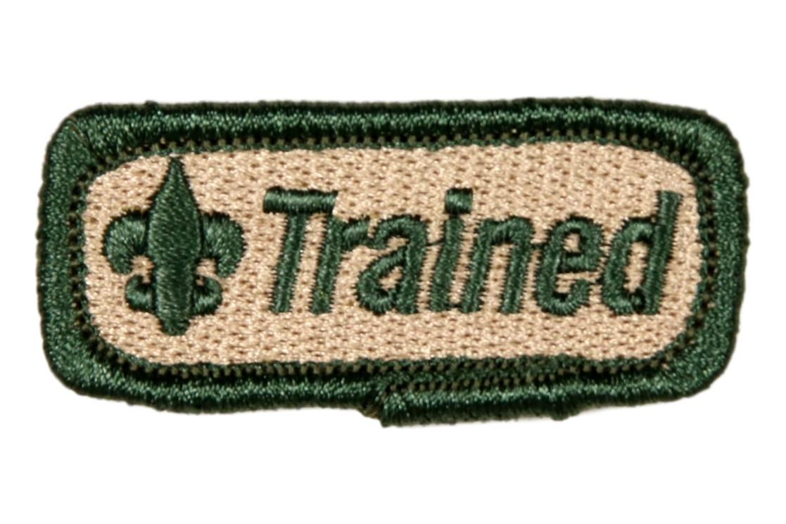 Trained Patch 2" Green on Khaki