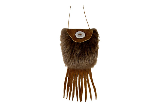 Medicine Bag Beaver with Brain Tanned Leather