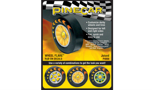 Decals - Pinecar Wheel Flare Rub-on Decals-Juiced