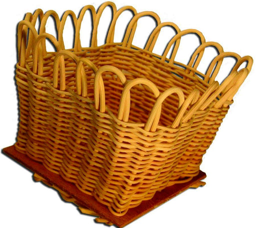 4" Square Round Reed Basket
