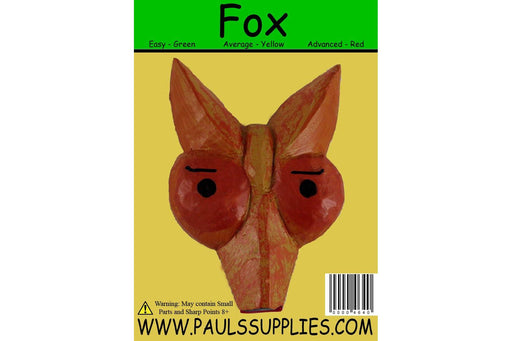 Fox Neckerchief Wood Carving Project