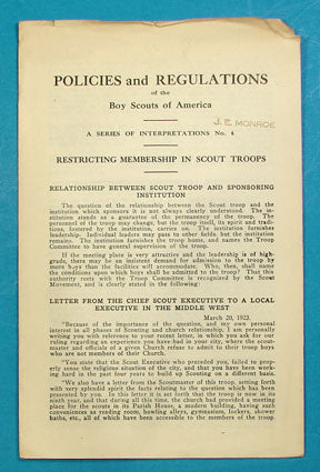 Policies and Regulations Pamphlet