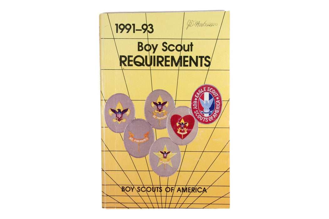 Boy Scout Requirements Book 1991-93