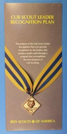 Cub Scout Leader Recognition Plan Pamphlet