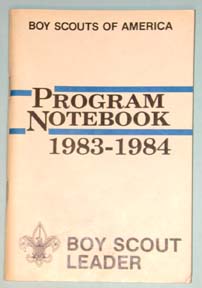1983-84 Boy Scout Leader Notebook