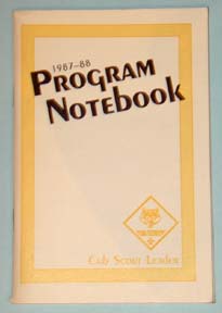 1987-88 Cub Scout Leader Notebook